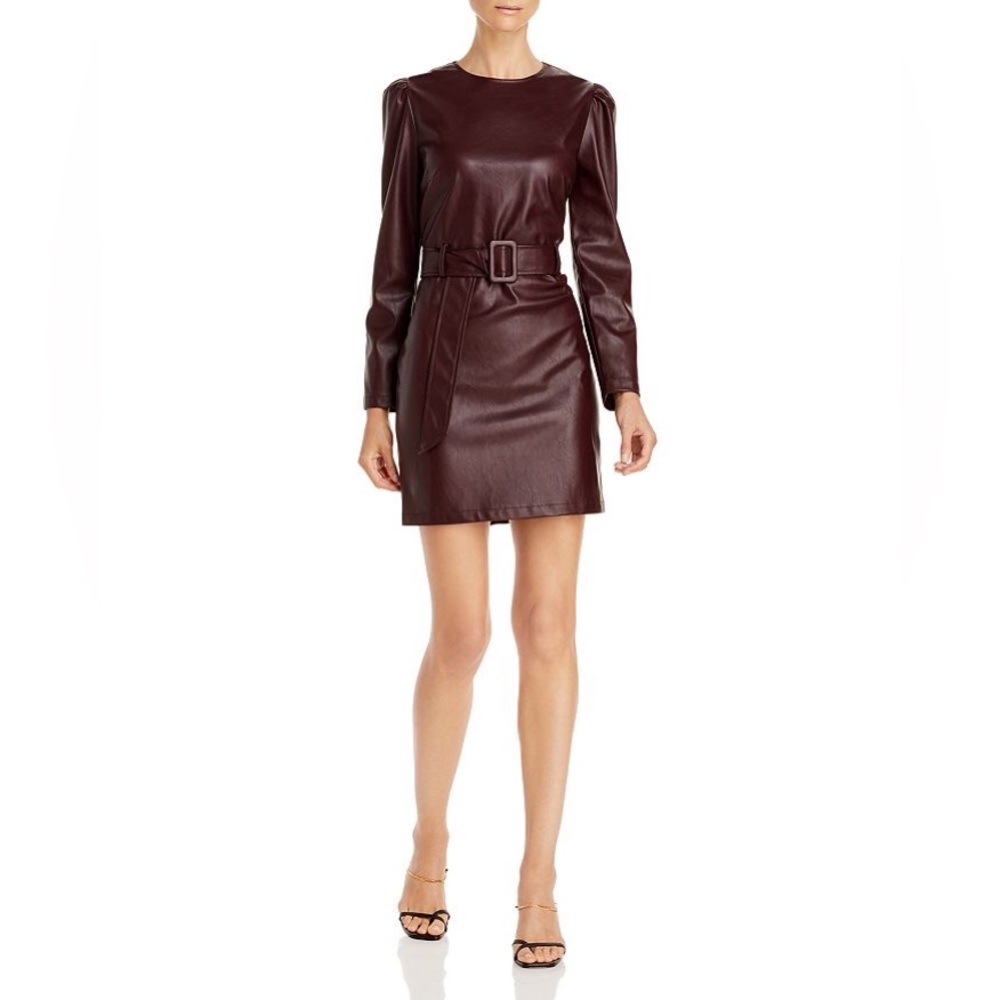 Lucy Paris faux leather dress